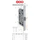 Корпус врізного замка AGB Mediana Evolution WC 96 мм, матовий хром
