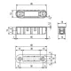 Відповідна планка AGB Touch для алюмінієвої коробки 59365, сірий