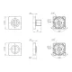 Ручка поворотна Ajax BK6 JK CP-8 хром