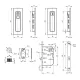 Засувка з ручками для розсувних дверей SH.URB153.KIT011-BK (SH011 URB) BPVD-77 воронений нікель