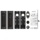 Засувка з ручками для розсувних дверей SH.URB153.KIT011-BK (SH011 URB) BPVD-77 воронений нікель