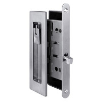 Засувка з ручками для розсувних дверей SH.URB153.KIT011-BK (SH011 URB) MWSC-33 італійське тиснення