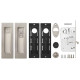 Засувка з ручками для розсувних дверей SH.URB153.KIT011-BK (SH011 URB) SN-3 матовий нікель