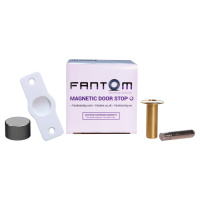 Стопор дверний магнітний Fantom Brass Nylon 07810, полірована латунь