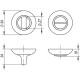 Ручка поворотна BK6.R.RM54 (BK6 RM) AB/GP-7 бронза/золото