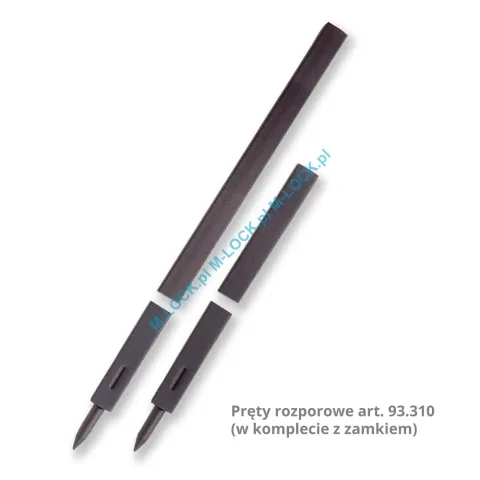 Замок накладний Mottura 35383, 2-ригельний