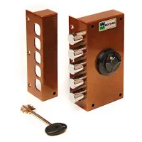 Замок накладний Mottura 30407VD50C5, 5-ригельний