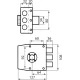 Замок накладний Mottura 30401VS50C5, 3-ригельний