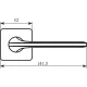 Ручка дверна Colombo Design RoboquattroS ID 51 47059, матовий чорний