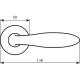 Ручка дверна Colombo Design Mach CD 81 49615, хром