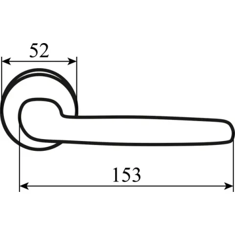 Ручка дверна RDA Smart 55543, хром