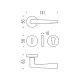 Ручка дверна Colombo Design Robotre CD 91 7281, хром