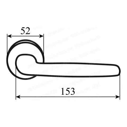 Ручка дверна RDA Smart 55543, хром