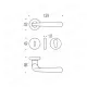 Ручка дверна Colombo Design Robotre CD 91 7281, хром