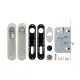 Комплект фурнітури для розсувних дверей Armadillo SH.LD152.KIT011-BK 26673, матовий нікель