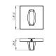 WC-фіксатор Armadillo WC-BOLT BK6 USS 42885, флорентійське золото