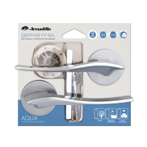 Ручка дверна Armadillo AQUA URS/HD BL-26 43557, чорна