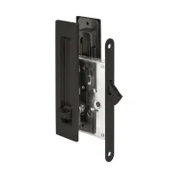 Комплект ручок із засувкою Punto Soft LINE SLQ011 61883, чорний