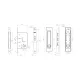 Комплект ручок із засувкою Punto Soft LINE SLQ011 61883, чорний