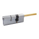 Циліндр Securemme 3200QCS30501X5 К2 30 / 50 мм 5кл +1 монтажний ключ, зі штоком, матовий хром