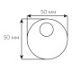 Securemme 4150XCL Декоративний ковпачок під циліндричну броненакладку 50x15.5mm хром