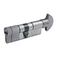 Циліндр Securemme 3220PCS40401X5 К22 40 / 40мм 5кл +1 монтажний ключ / ручка матовий хром