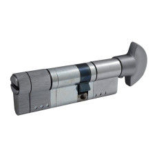 Циліндр Securemme 3220PCS35551X5 К22 35 / 55 мм 5кл +1 монтажний, ручка / ключ матовий хром