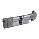 Циліндр Securemme 3220PCS35551X5 К22 35 / 55 мм 5кл +1 монтажний, ручка / ключ матовий хром