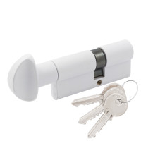 Циліндр Cortelezzi 117F 30x40 ключ / поворотник. білий