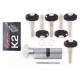 Циліндр Securemme 3200pcs45451x5 К2 45 / 45 мм 5кл +1 монтажний ключ / ручка матовий хром