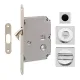 Ручка для розсувних дверей Fimet 3667R F04+LOCK+MQ хром (комплект wc)