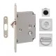 Ручка для розсувних дверей Fimet 3667R F05+LOCK+MQ матовий хром (комплект wc)