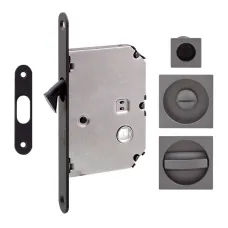 Ручка для розсувних дверей Fimet 3667R F15+LOCK+MQ антрацит (комплект wc)