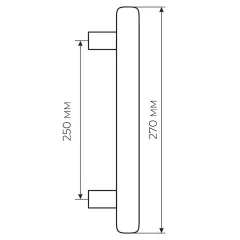 Ручка тягнуча Fimet 1028STG-261 F04 Tasha хром