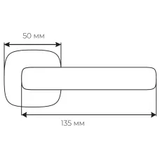 Ручка Fimet 1354-213 F05 Corsa матовий хром R ф/з