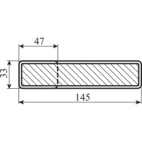 Ручка M&T Maximal TIN-C 000245 матовий хром(під вставку)
