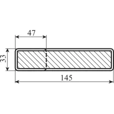 Ручка M&T Maximal TIN-C 000245 матовий хром(під вставку)