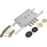 Mottura Art. 52771DM2856 (TSBM) Замок 4-ригельний із засувкою під тяги (без накладок)