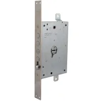 Замок врізний сувальдний Mottura 52J771BDRN5DCWM, 4 ригелі із засувкою, правий, матовий нікель