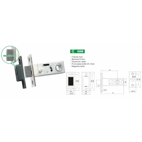 Засувка RDA 252 AB 6-51 антична латунь