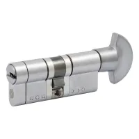 Циліндр Securemme 3220PCS35351X5 К22 35/35 мм 5 ключів +1 монтажний ключ/ручка матовий хром