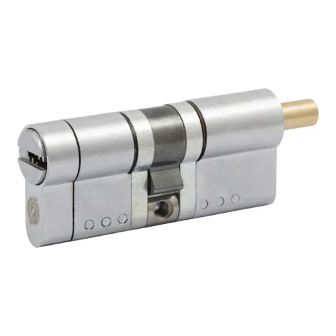 Циліндр Securemme 3220PCS35351X5 К22 35/35 мм 5 ключів +1 монтажний ключ/ручка матовий хром