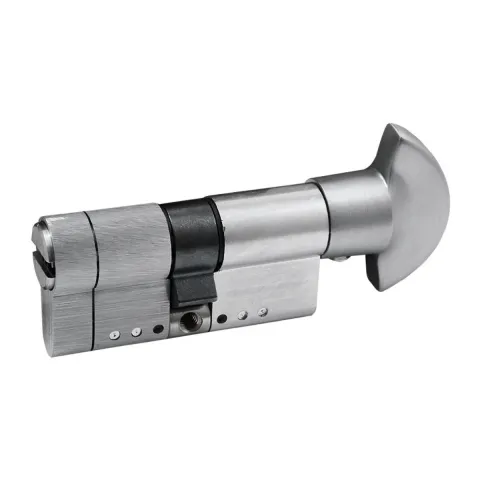 Циліндр Securemme 3220PCS35351X5 К22 35/35 мм 5 ключів +1 монтажний ключ/ручка матовий хром