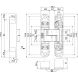 Петля прихована AGB Eclipse 3.0 полірована латунь E302000203