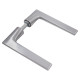 Дверна ручка на розетті Nuda Baar хром матовий R ф/з