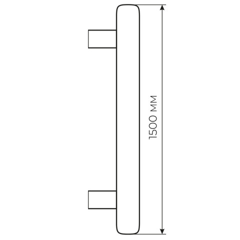 Ручка тягнуча Fimet 810 30 1500 F60 нерж (з двома точками кріплення)